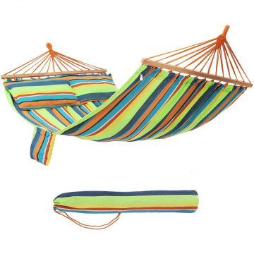Hangmat - 2 kussens - 210x150 cm -  multi kleuren