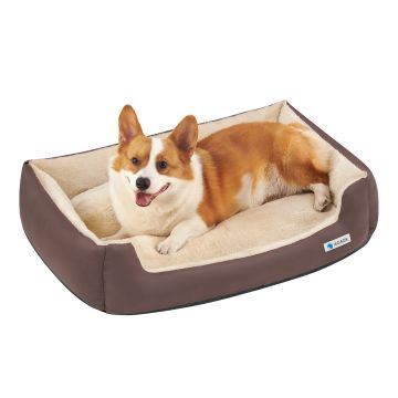 Hondenmand – hondenbed - large - 85x65x21cm – bruin