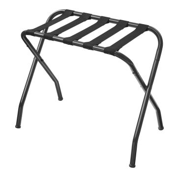 Bagagerek - bagagehouder voor slaapkamer - stalen frame - opvouwbaar - voor gastenkamer - zwart