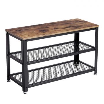 Schoenenrek - vintage - 73x45x30 cm - vintage bruin 