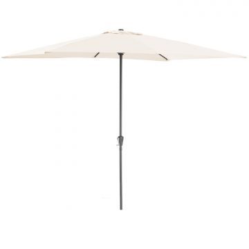 Staande parasol in aluminium - Ø 270 cm - gebroken wit 