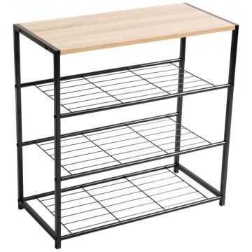 Schoenenrek - 9 tot 12 Paar Schoenen - Houten Plank