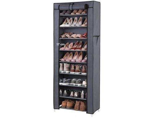 Meuble à chaussures - XXL - 54 paires de chaussures - 100x162x28 cm - noir, Acaza