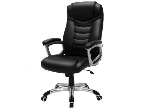 Tweedekans - Luxe design manager bureaustoel - kunstleer - zware belasting - zwart