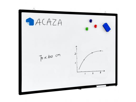 Magnetisch whiteboard - 70x100 cm - zwart