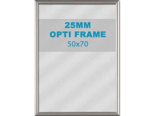 Klikkader Opti - 25 mm - 50x70 cm - zilvergrijs