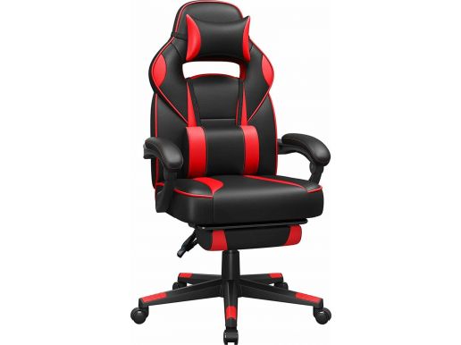 Computer stoel - gamestoel voor gamen/kantoor/thuiswerken - zware belasting - kunstleer - rood