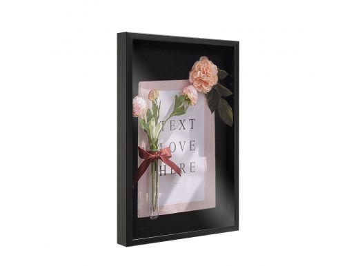 MDF box frame 3D - 40x60 cm - zwart