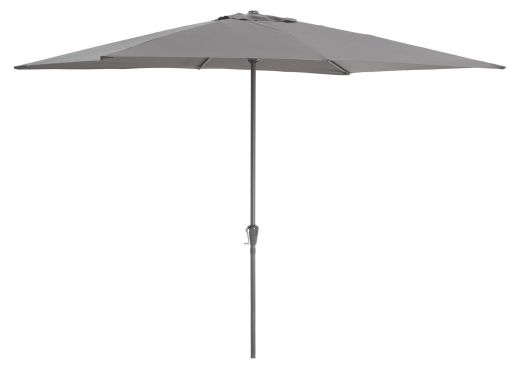 Staande parasol in aluminium - 200x300 cm - donkergrijs