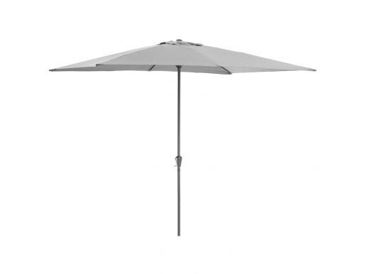 Staande parasol in aluminium - 200x300 cm - lichtgrijs 