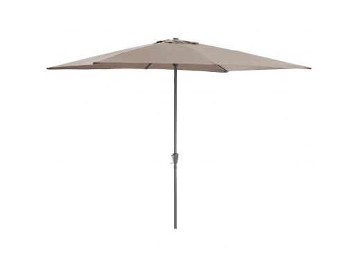 Staande parasol in aluminium - 200x300 cm - taupe 