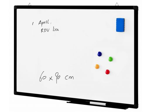 Magnetisch whiteboard - 60x90 cm - zwart