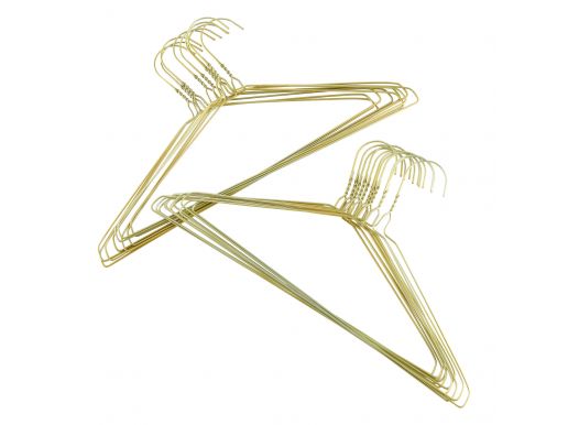 Luxe kledinghangers - 60 stuks - Goud/Groen