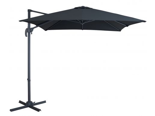 Zweefparasol - kantelbaar - 250x250 cm - zwart 