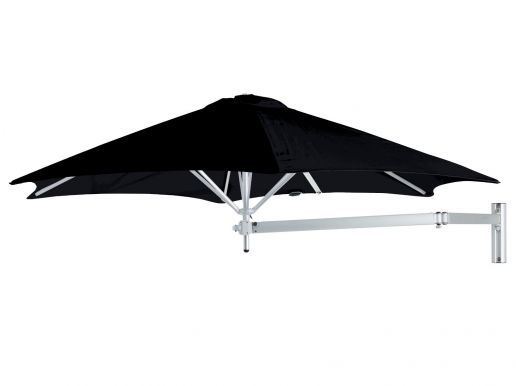 Umbrosa paraflex 200 cm hexagonale muurparasol Ø 270 cm sunbrella black