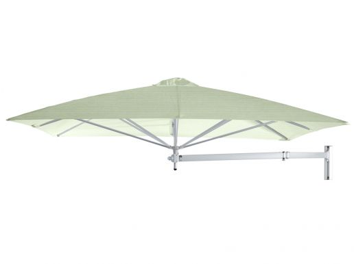 Umbrosa paraflex 200 cm vierkante muurparasol 190x190 cm sunbrella mint