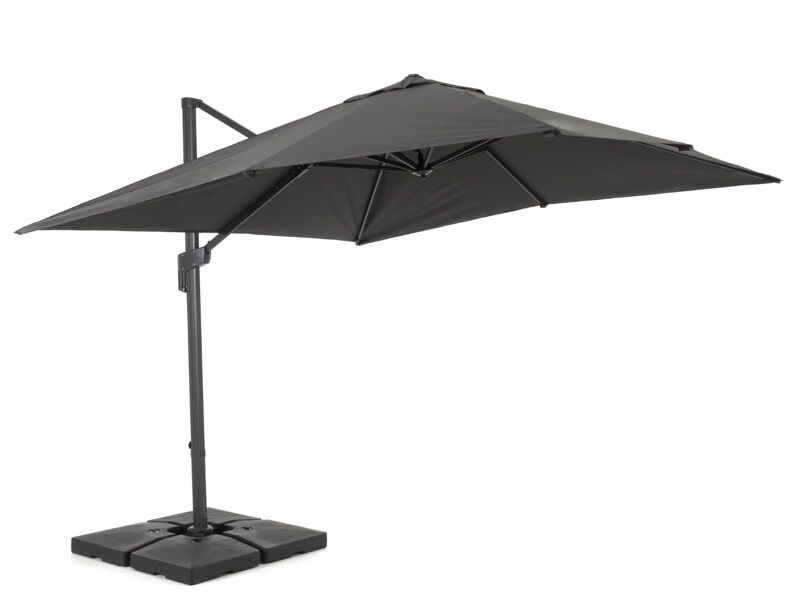 Zweefparasol Acaza Zweefparasol Grijs 300x300cm